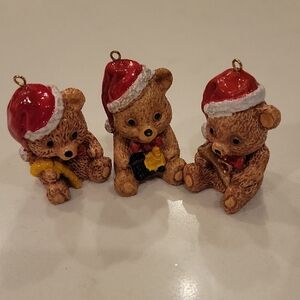 Vintage Teddy Bear Ornaments Figurines